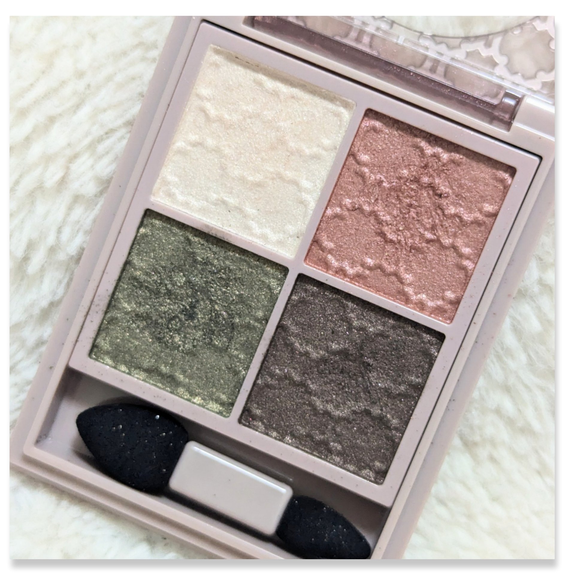 グロッシーリッチ アイズ N GR-7 ウォームカーキ系/Visée/アイシャドウパレットを使ったクチコミ（3枚目）