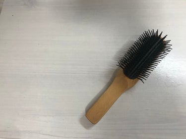 ブナ材ヘアブラシ ミックス毛/無印良品/ヘアブラシを使ったクチコミ（1枚目）