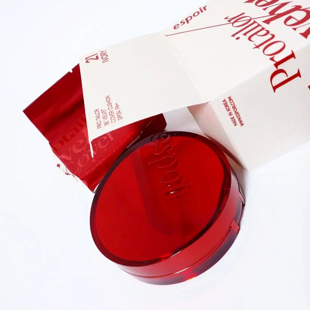 プロテーラービーベルベットカバークッション/espoir/クッションファンデーションを使ったクチコミ（1枚目）