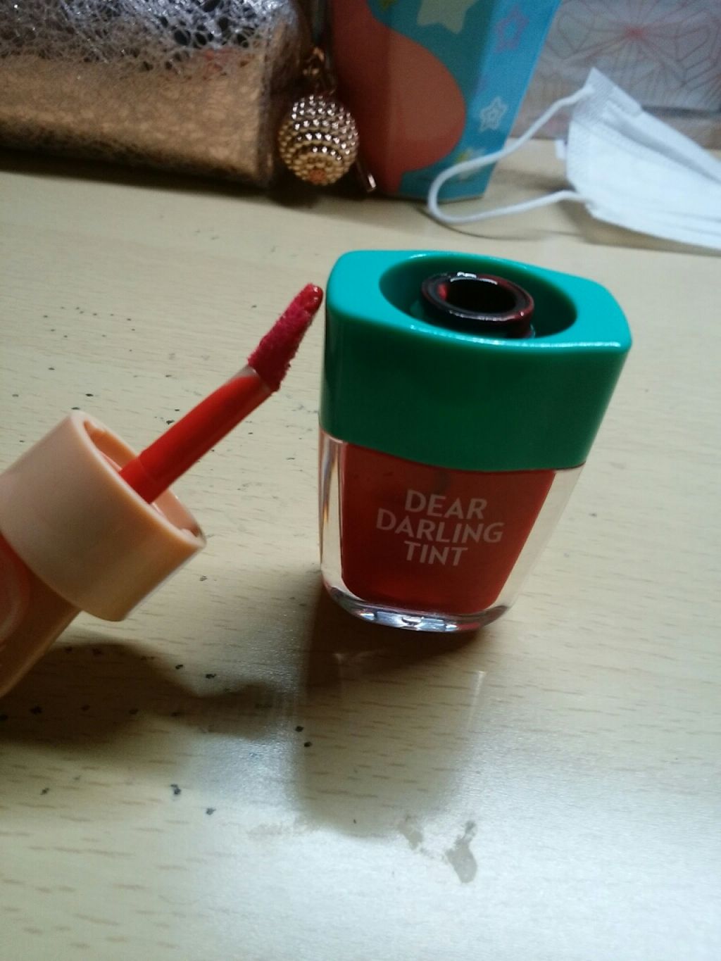 ディアダーリン ウォータージェルティント (アイスティント)/ETUDE/口紅を使ったクチコミ(2枚目)