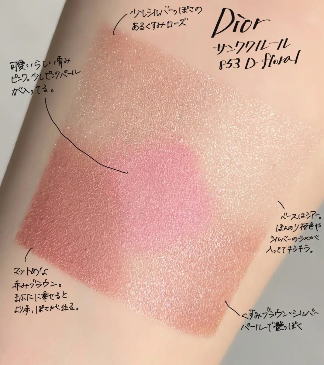 Dior サンククルール853 D-フローラル ディオールショウ サンク クルール|Diorの口コミ - 大人女子が