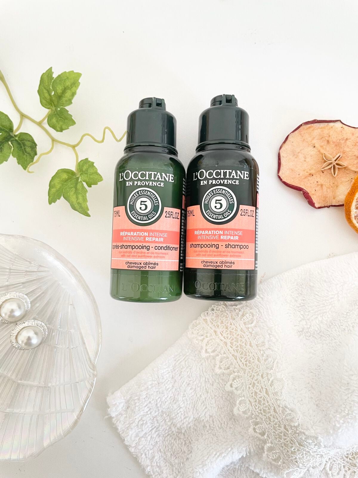 ファイブハーブス リペアリングヘアオイル/L'OCCITANE/ヘアオイルを使ったクチコミ(4枚目)