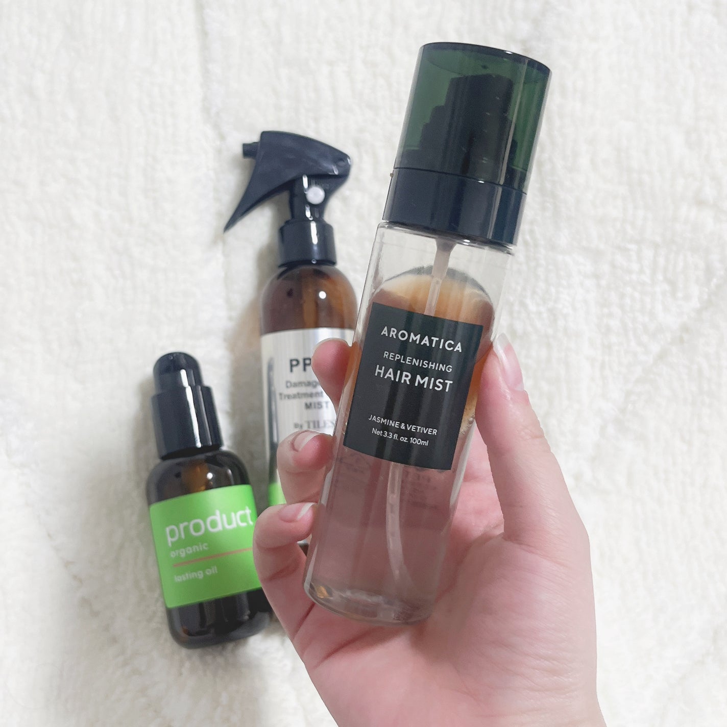 リチュアルヘアオイルジャスミン&ベチバー/AROMATICA/ヘアオイルを使ったクチコミ(4枚目)