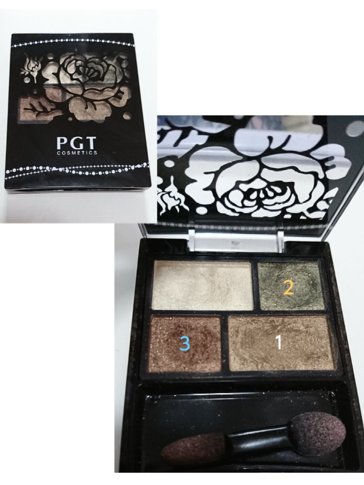 フォーカラーニュアンスアイズ/パルガントン/アイシャドウパレットを使ったクチコミ(1枚目)