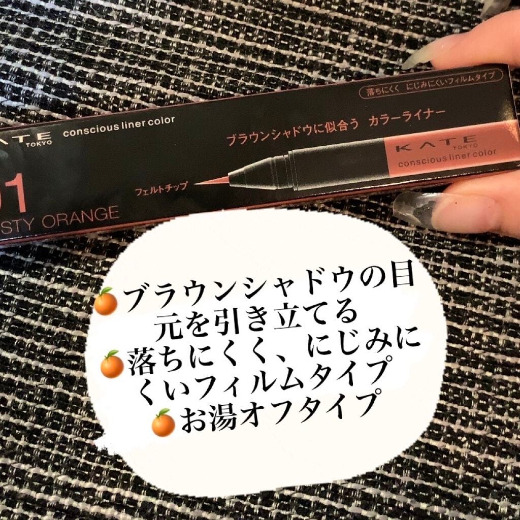 コンシャスライナーカラー/KATE/リキッドアイライナーを使ったクチコミ(2枚目)