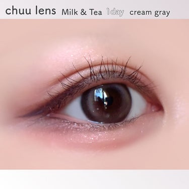 Chuulens milk&tea 1day/chuu LENS/ワンデー（１DAY）カラコンを使ったクチコミ（3枚目）