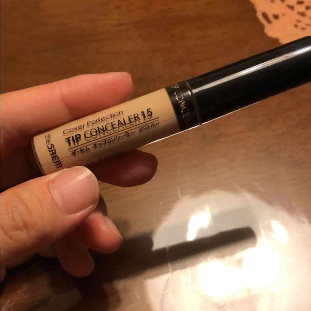 カバーパーフェクション チップコンシーラー/the SAEM/リキッドコンシーラーを使ったクチコミ(2枚目)