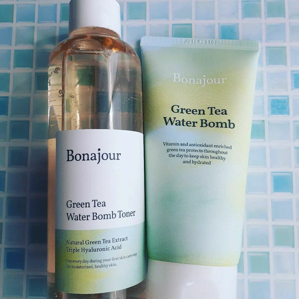 グリーンティーウォーターボム/Bonajour/フェイスクリームを使ったクチコミ（1枚目）