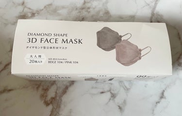 ダイヤモンドシェイプ3Dフェイスマスク/3COINS/マスクを使ったクチコミ（5枚目）
