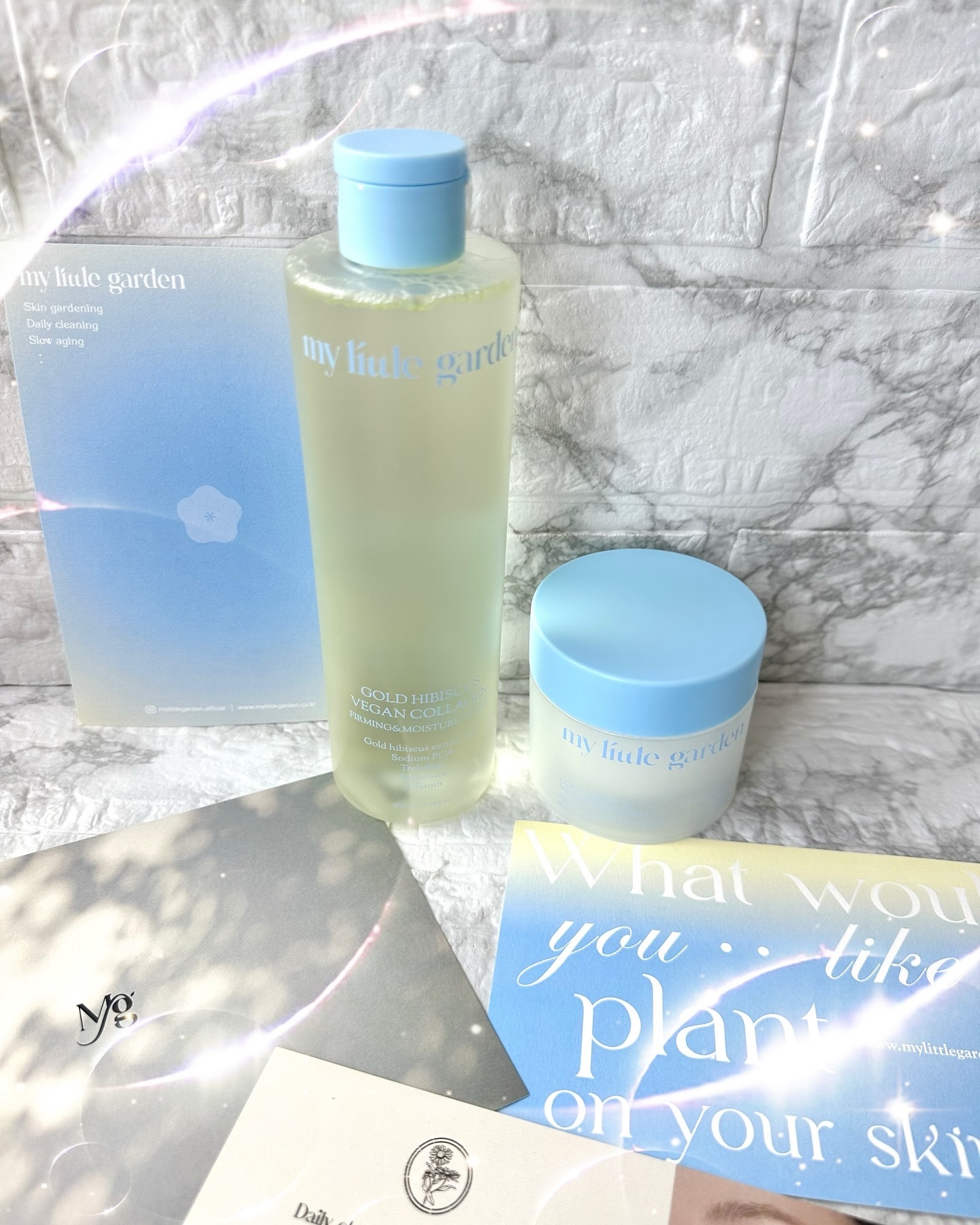 ゴールドヒビスカスヴィーガンコラーゲン弾力水分クリーム/my little garden/フェイスクリームを使ったクチコミ（1枚目）