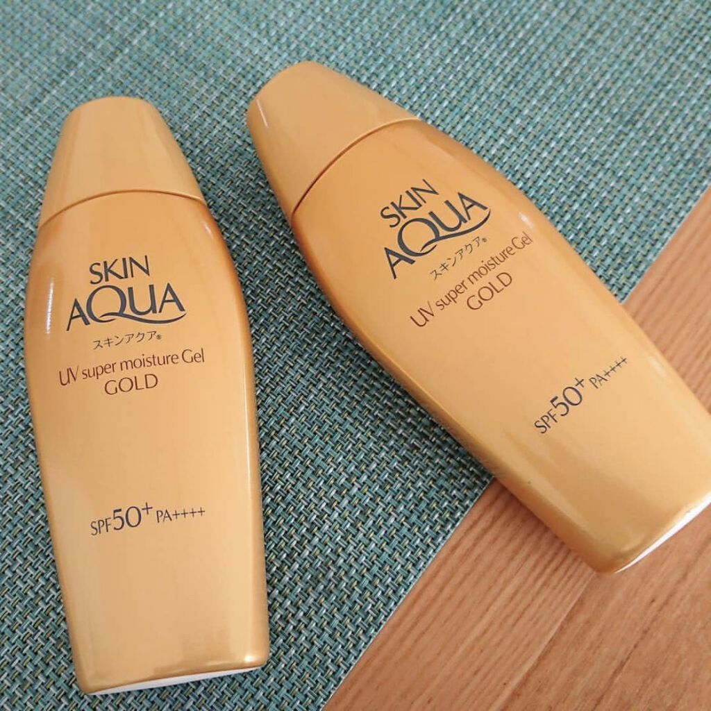 スーパーモイスチャージェルゴールド/スキンアクア/日焼け止めジェルを使ったクチコミ（2枚目）