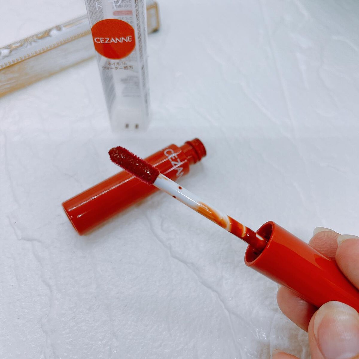 ウォータリーティントリップ/CEZANNE/リップティントを使ったクチコミ（3枚目）