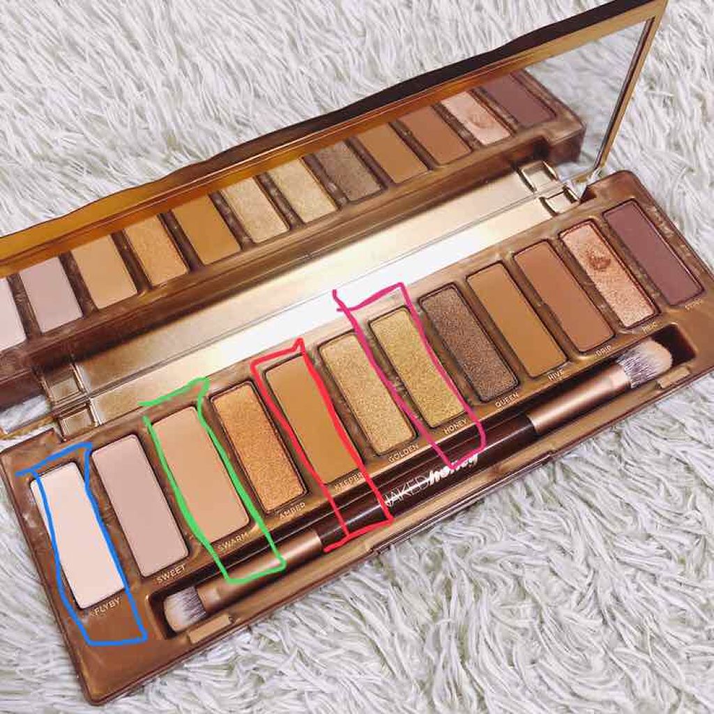 NAKED Honey/アーバンディケイ/アイシャドウパレットを使ったクチコミ（2枚目）
