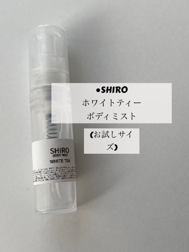 SHIRO ホワイトティー ボディミストのクチコミ「●SHIRO
ホワイトティー ボディミスト
(お試しサイズ)

●Qoo10のメガ割で購入しま.....」（1枚目）