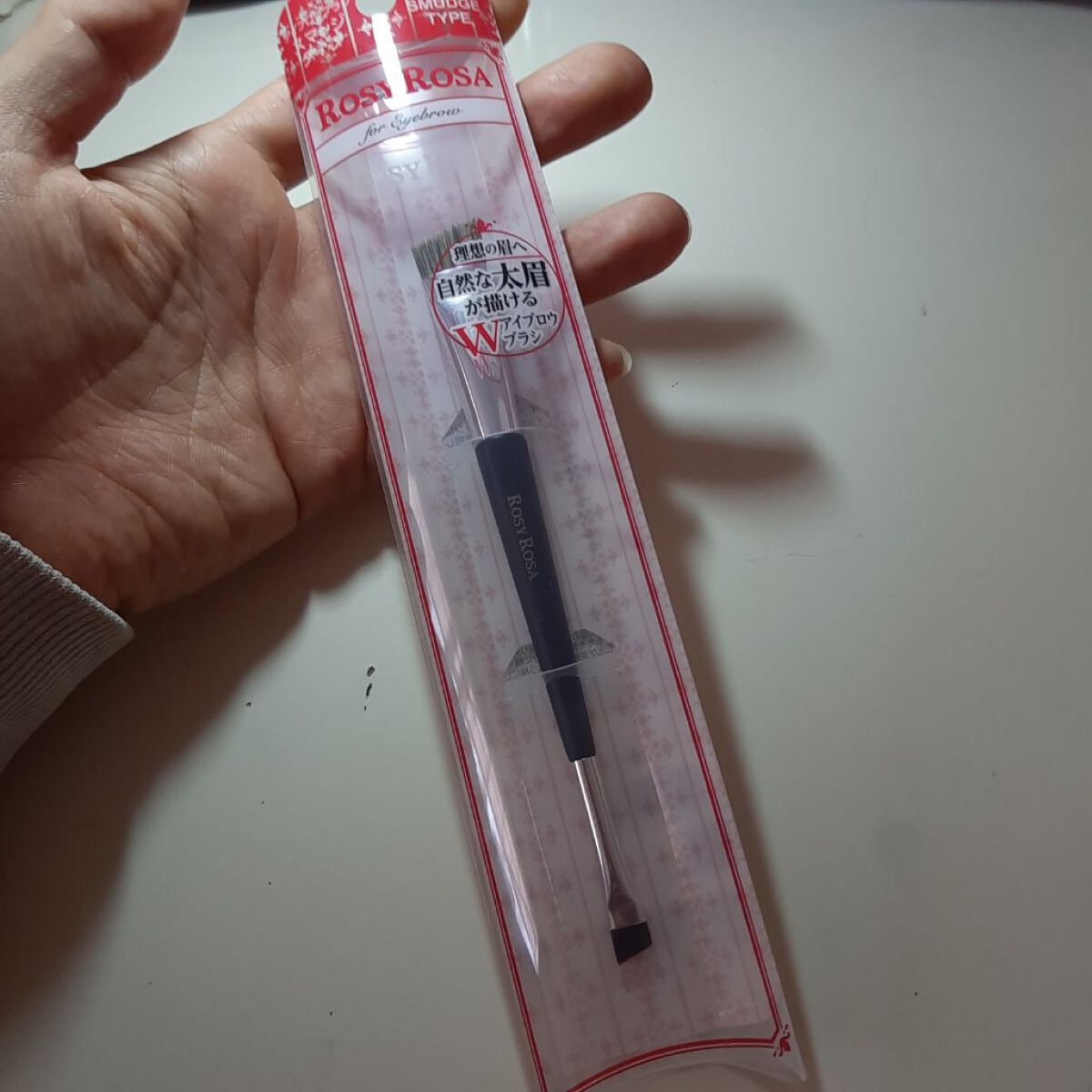 ダブルエンドアイブロウブラシ スマッジタイプ/ロージーローザ/メイクブラシを使ったクチコミ（1枚目）