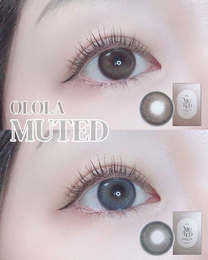 ミューテッド 02 チョコ/OLOLA/カラーコンタクトレンズを使ったクチコミ(1枚目)