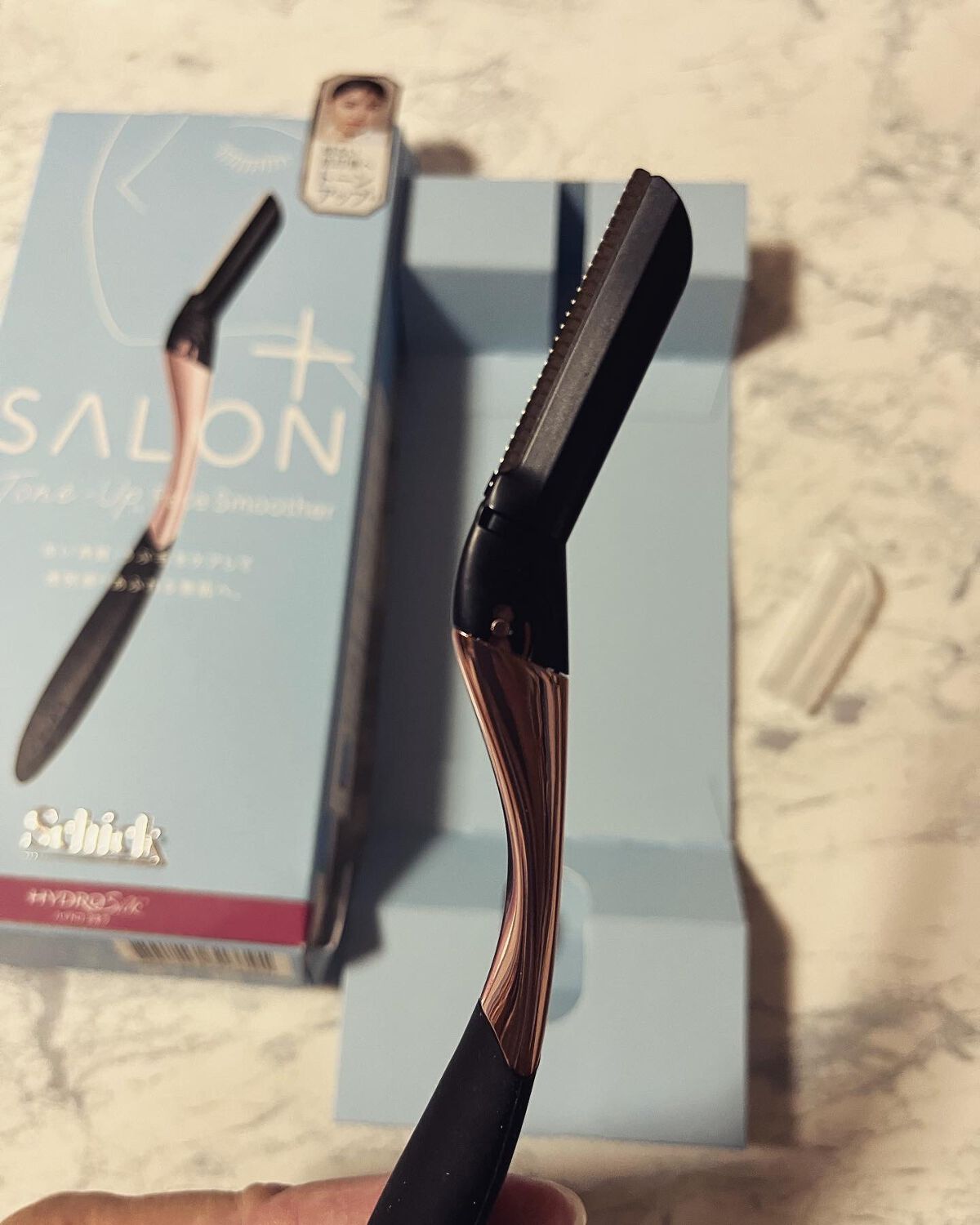 サロンプラス トーンアップ フェイススムーサー ホルダー（刃付き）/サロンプラス/シェーバーを使ったクチコミ（3枚目）