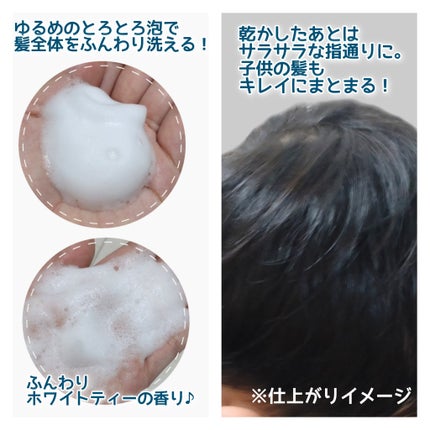 スムース泡シャンプー〈ホワイトティーの香り〉/SGNI/市販シャンプーを使ったクチコミ(4枚目)