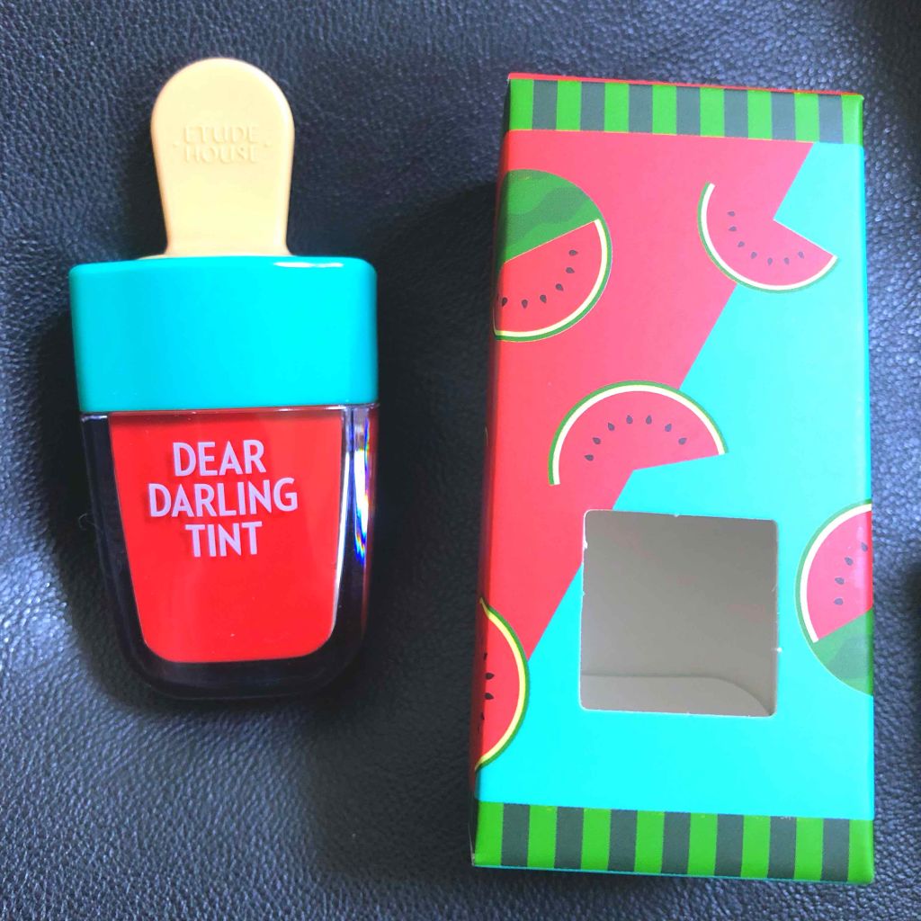ディアダーリン ウォータージェルティント (アイスティント)/ETUDE/口紅を使ったクチコミ(2枚目)