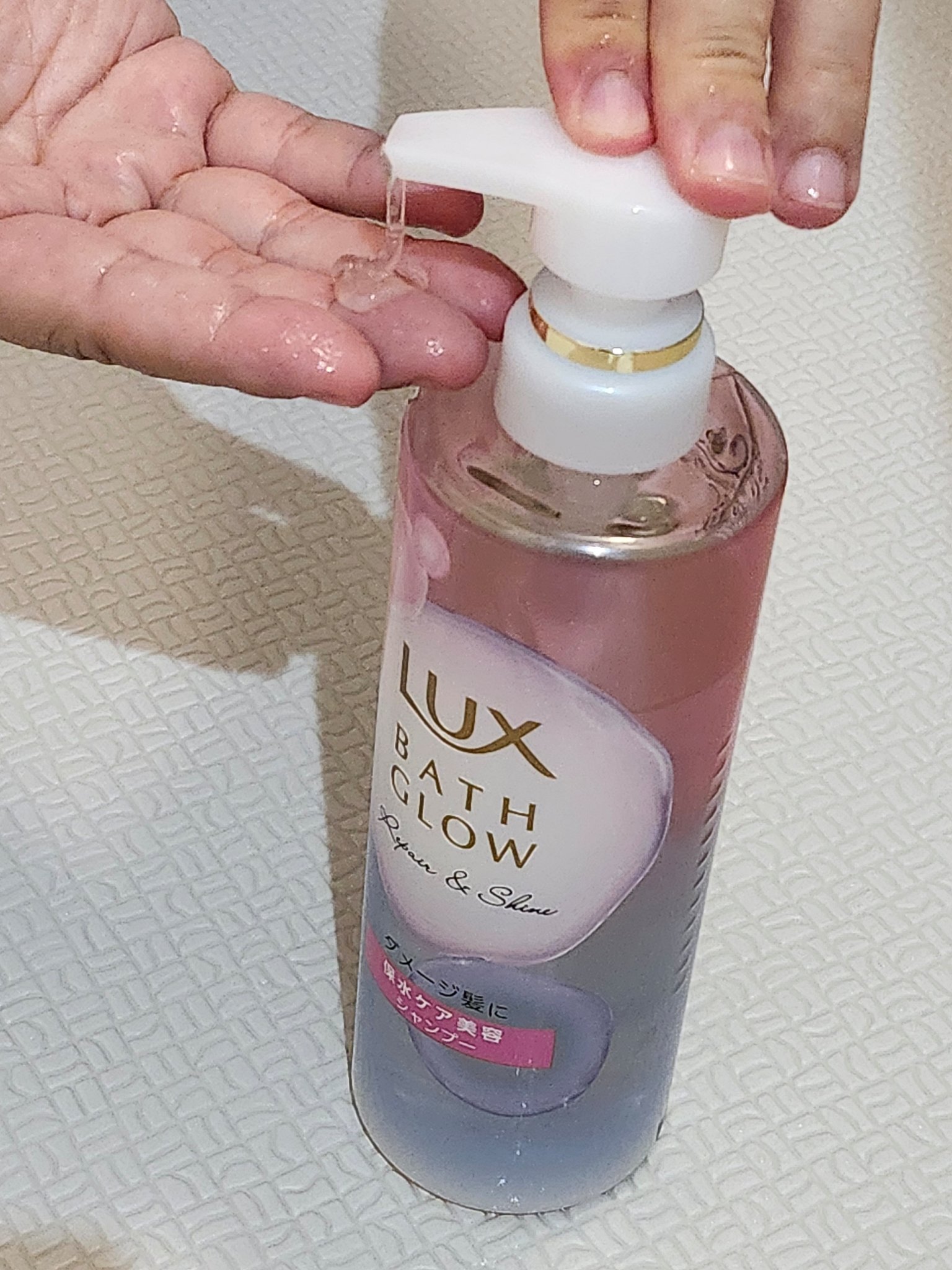 バスグロウ ストレート&シャイン シャンプー/トリートメント/LUX/市販シャンプーを使ったクチコミ（3枚目）