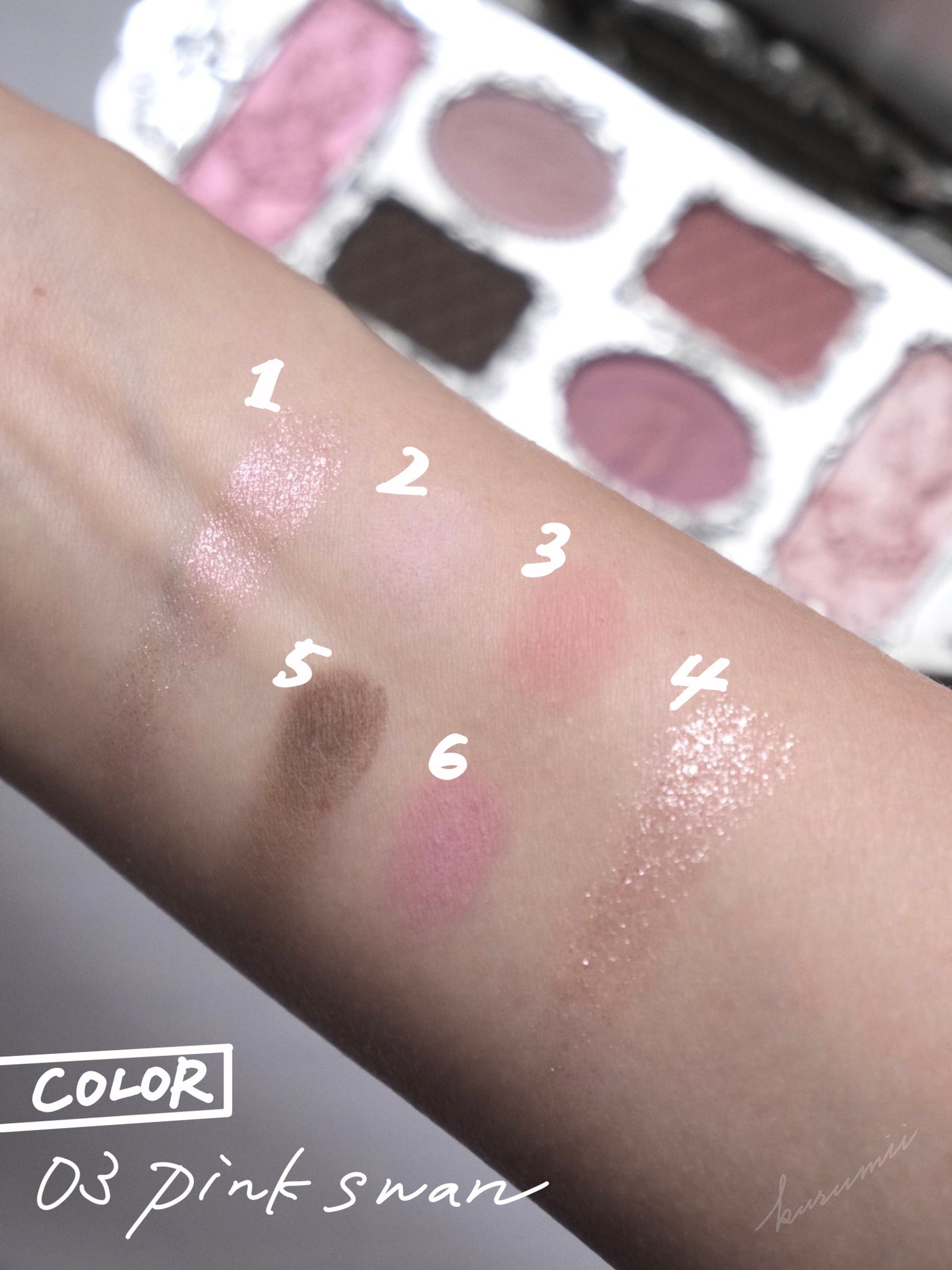 フラワーノーズスワンバレエシリーズ アイシャドウパレット/FlowerKnows/アイシャドウパレットを使ったクチコミ(10枚目)