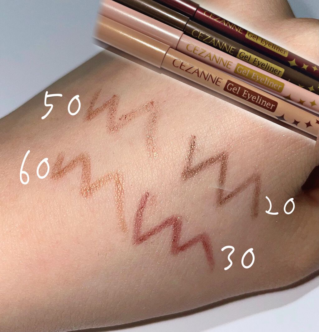 ジェルアイライナー/CEZANNE/ジェルアイライナーを使ったクチコミ（2枚目）