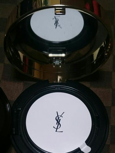 アンクル ド ポー マーブル エッセンス クリームパクト B25/YVES SAINT LAURENT BEAUTE/クッションファンデーションを使ったクチコミ（2枚目）