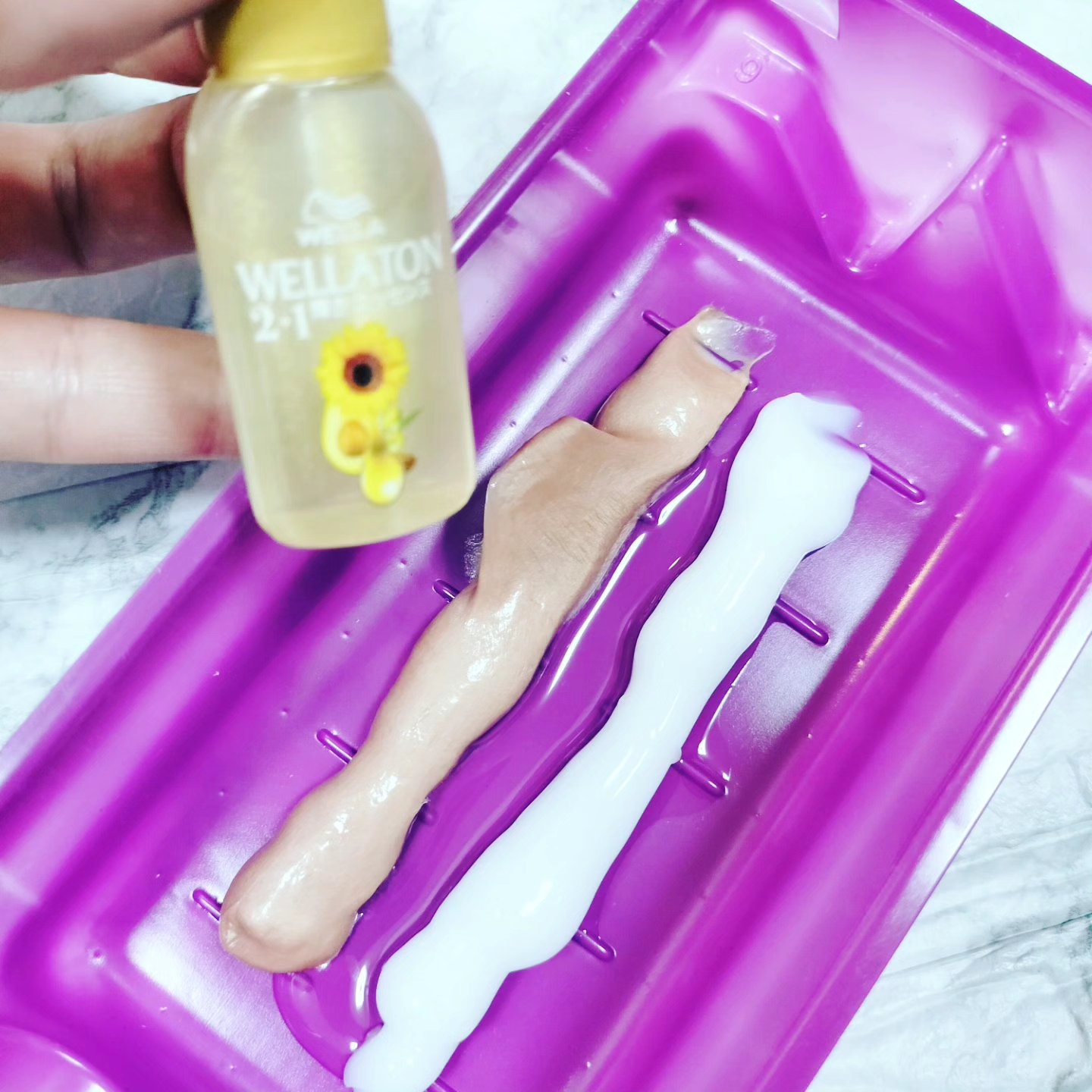 ウエラトーン ツープラスワン クリームタイプ/ウエラ/ヘアカラーを使ったクチコミ（3枚目）