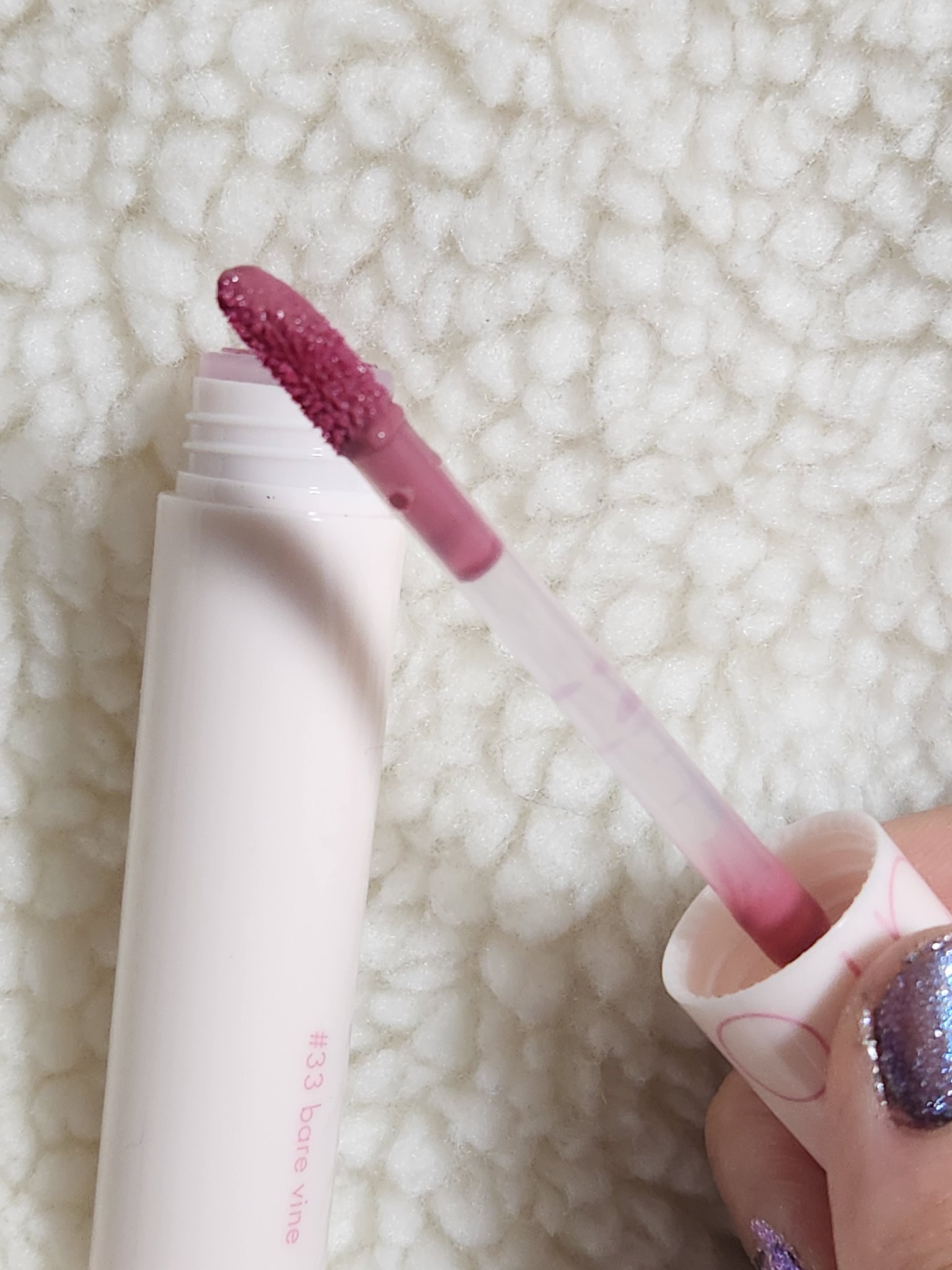 ジューシーラスティングティント 33 ベアバイン(BARE VINE)/rom&nd/リップティントを使ったクチコミ（3枚目）