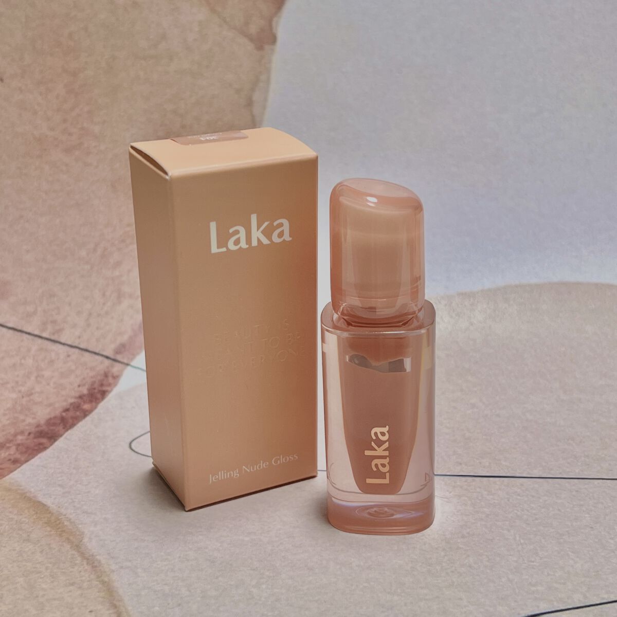 ジェリーイングヌードグロス/Laka/リップグロスを使ったクチコミ（1枚目）