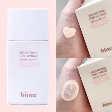 hince セカンドスキントーンアップベース 
35ml ¥3,300円(税込) 
◆01 ライトピーチ

"多機能でとっても使いやすい"
■保湿
■水分供給
■油水分調節
■紫外線遮断
■トーンアップ
■肌トーン補正

"自分の肌トーンに合ったカラーを選べる"
■01 ライトピーチ
■02 ミューテッドグリーン
■03 ペールラベンダー

水分たっぷりのアクアベルベットポリマーで乾燥したお肌でも浮かずにお使い頂けます。

肌の凹凸にフィットするダブルコントロールパウダーが油分をコントロールしメイクの密着カUP。

SPF 50+, PA++++で強い紫外線から肌を守ります。

軽い付け心地で本来の肌トーンと調和し、理想的な
肌の土台をセッティングするトーン補正ベースです。

#hince
#ヒンス
#セカンドスキントーンアップベース
#下地
#トーンアップ
#コントロールカラー 
#韓国コスメ 
の画像 その0