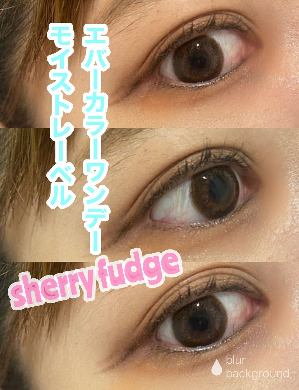 エバーカラーワンデー モイストレーベル シェリーファッジ/エバーカラー/ワンデー（１DAY）カラコンを使ったクチコミ（1枚目）