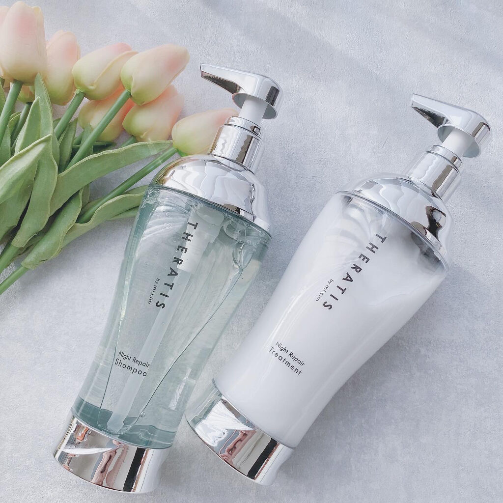 ナイトリペア シャンプー/ヘアトリートメント/THERATIS/シャンプー・コンディショナーを使ったクチコミ（2枚目）
