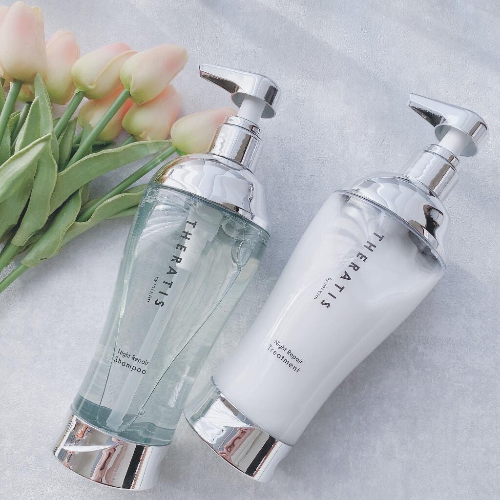 ナイトリペア シャンプー/ヘアトリートメント/THERATIS/シャンプー・コンディショナーを使ったクチコミ(2枚目)
