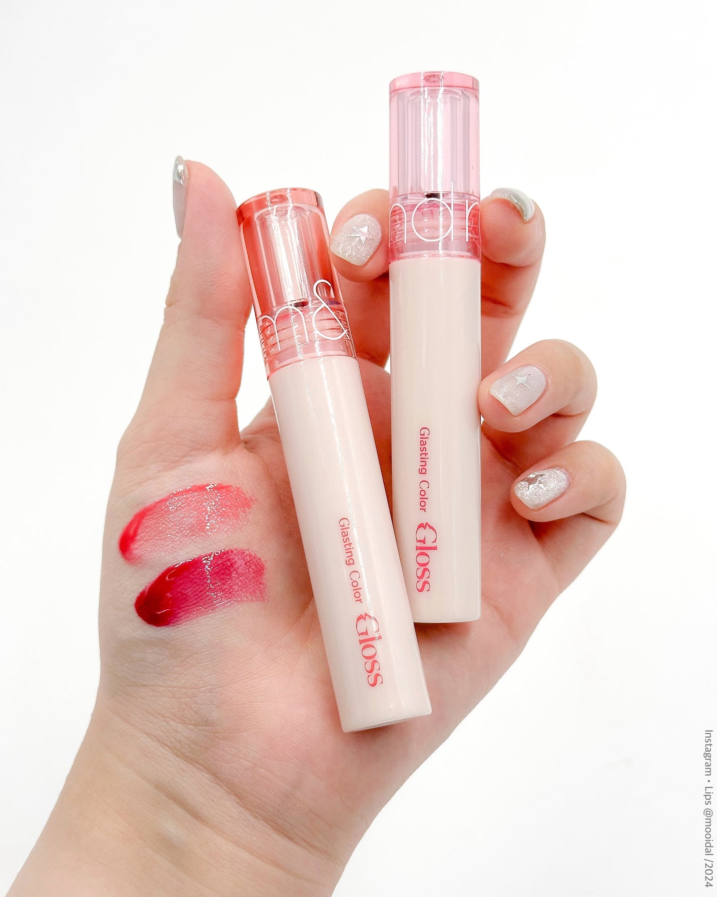 グラスティングカラーグロス/rom&nd/リップグロスを使ったクチコミ(2枚目)