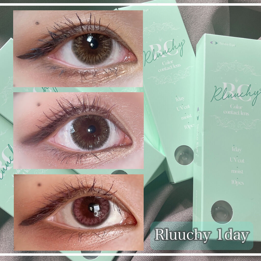 Rluuchy Oneday/Torico Eye./カラーコンタクトレンズを使ったクチコミ（1枚目）