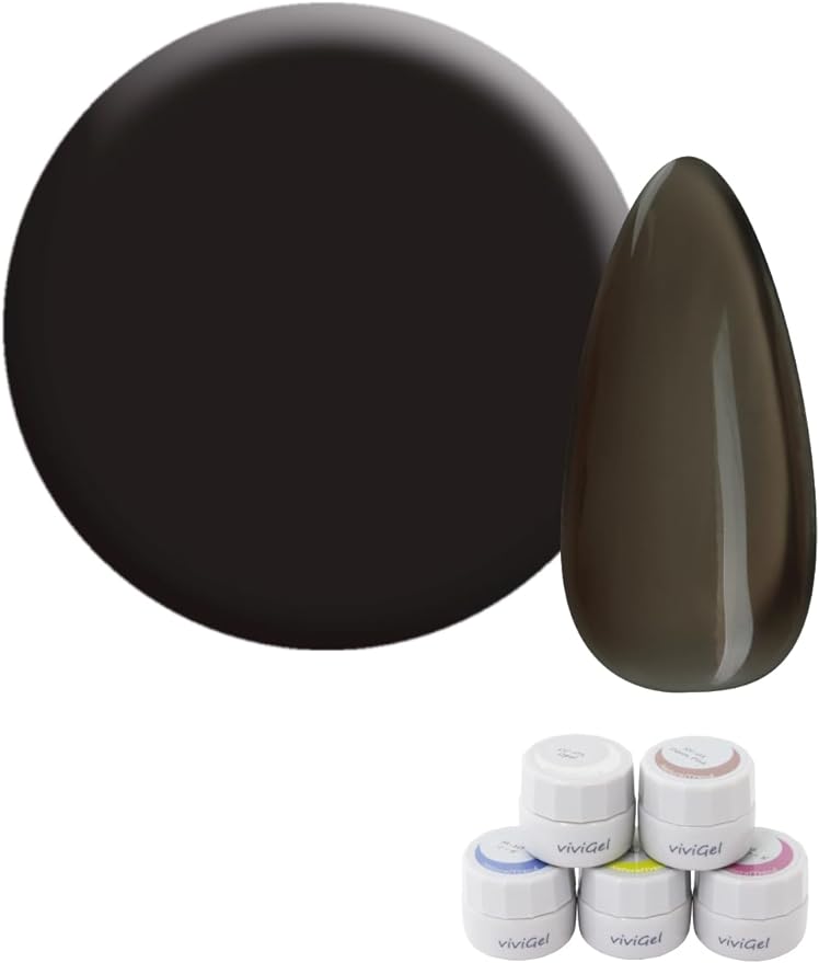 ジェルネイルカラー vivi AC-10 Black Cacao