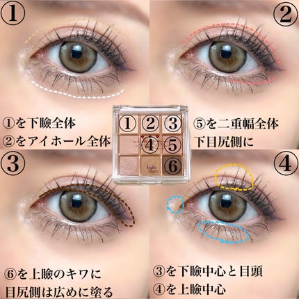 KEYBO FALL IN LOVE SHADOW PALETTE/keybo/アイシャドウパレットを使ったクチコミ(2枚目)