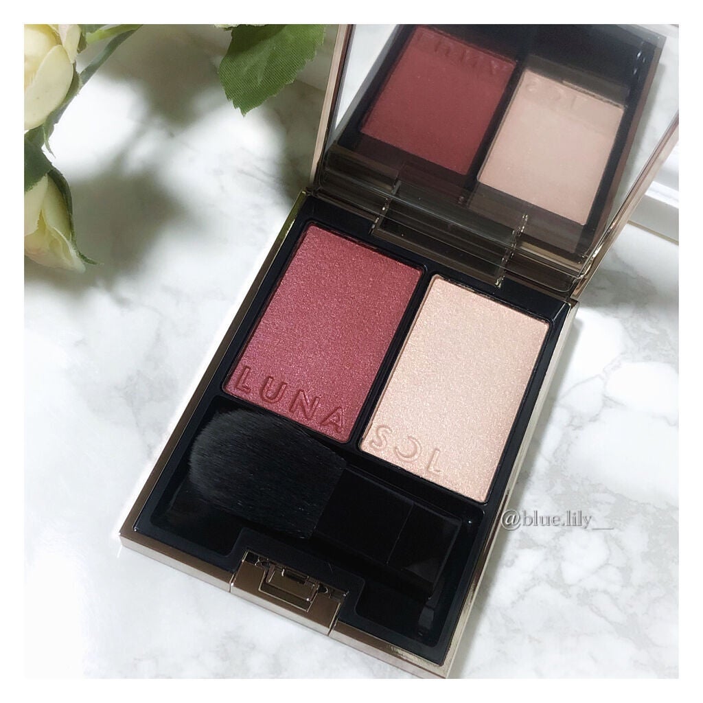 カラーリンググレイズ/LUNASOL/パウダーチークを使ったクチコミ(3枚目)