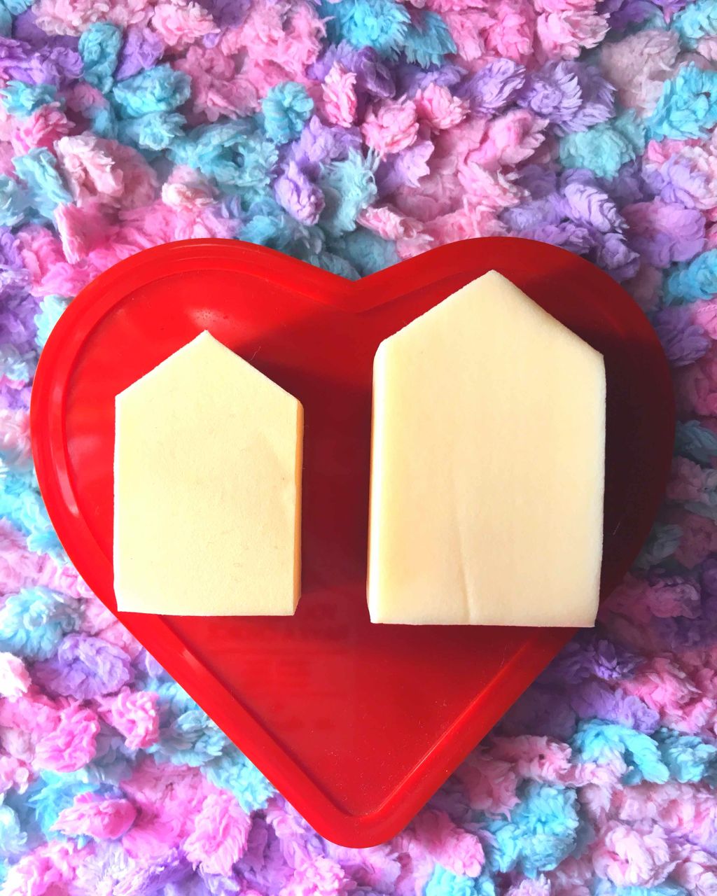 ぷっくりパフ ハウス型2P/セリア/パフ・スポンジを使ったクチコミ（2枚目）