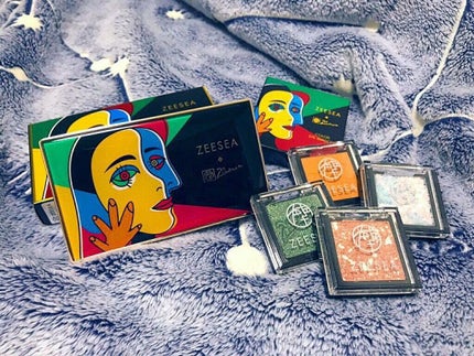 ZEESEA ×PICASSO COLOREYESHADOW/ZEESEA/アイシャドウパレットを使ったクチコミ(2枚目)