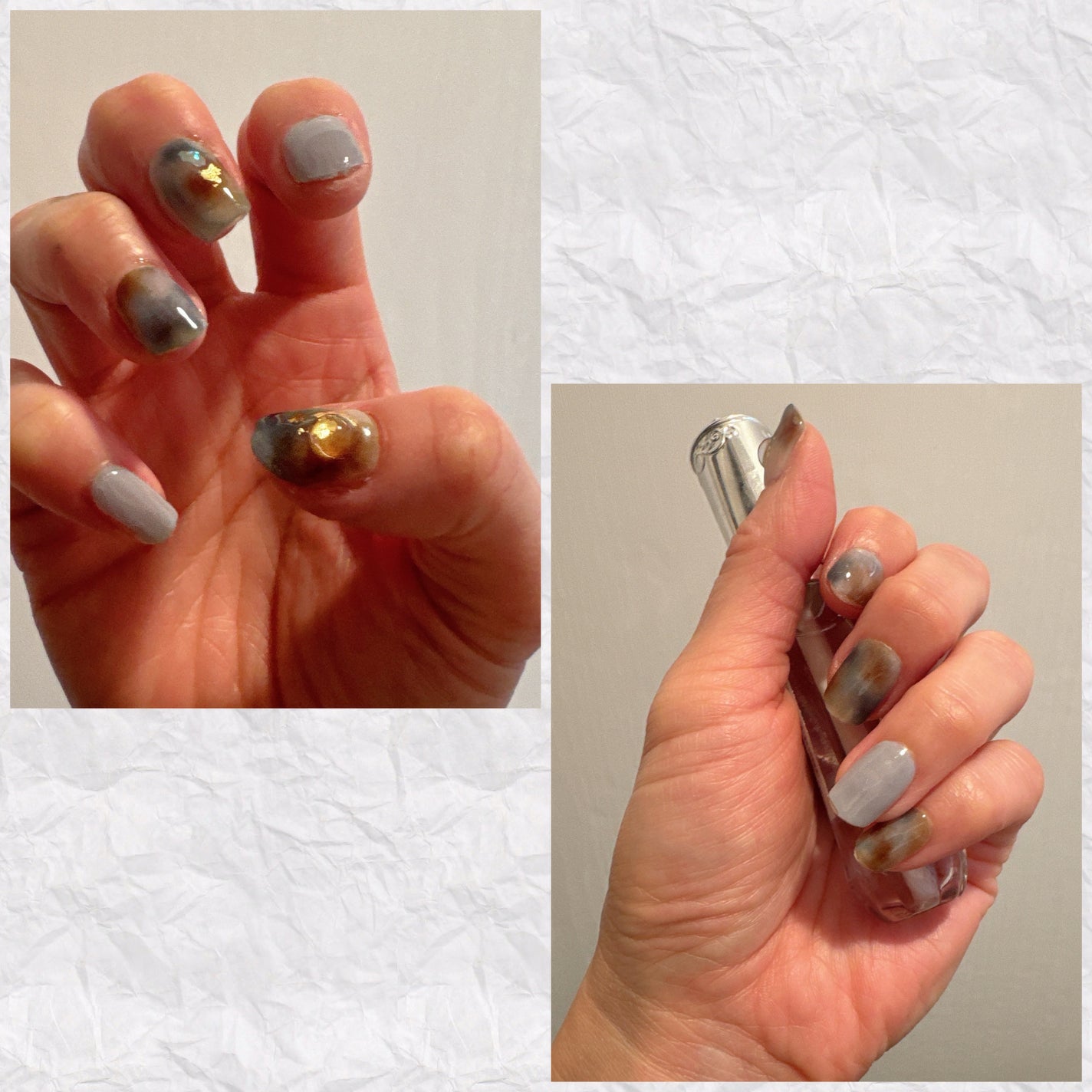 セミキュアジェルネイル(ハンド)/ohora/ネイルシールを使ったクチコミ(3枚目)