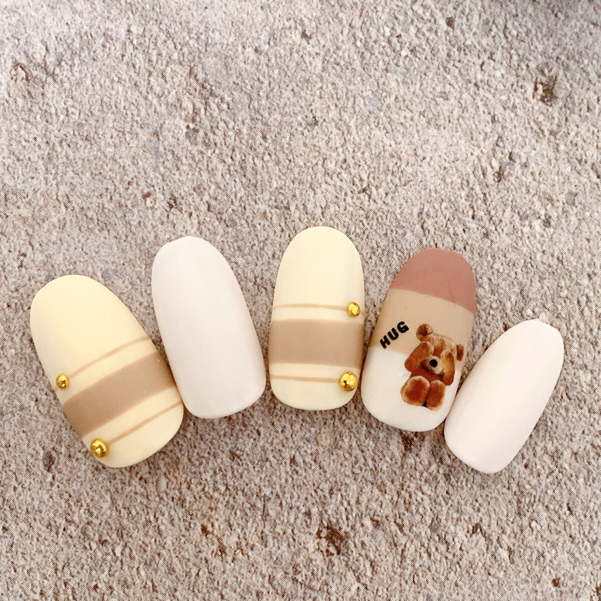 BRG ジェルネイル 49 ミルク/DAISO/ジェルネイルを使ったクチコミ（2枚目）