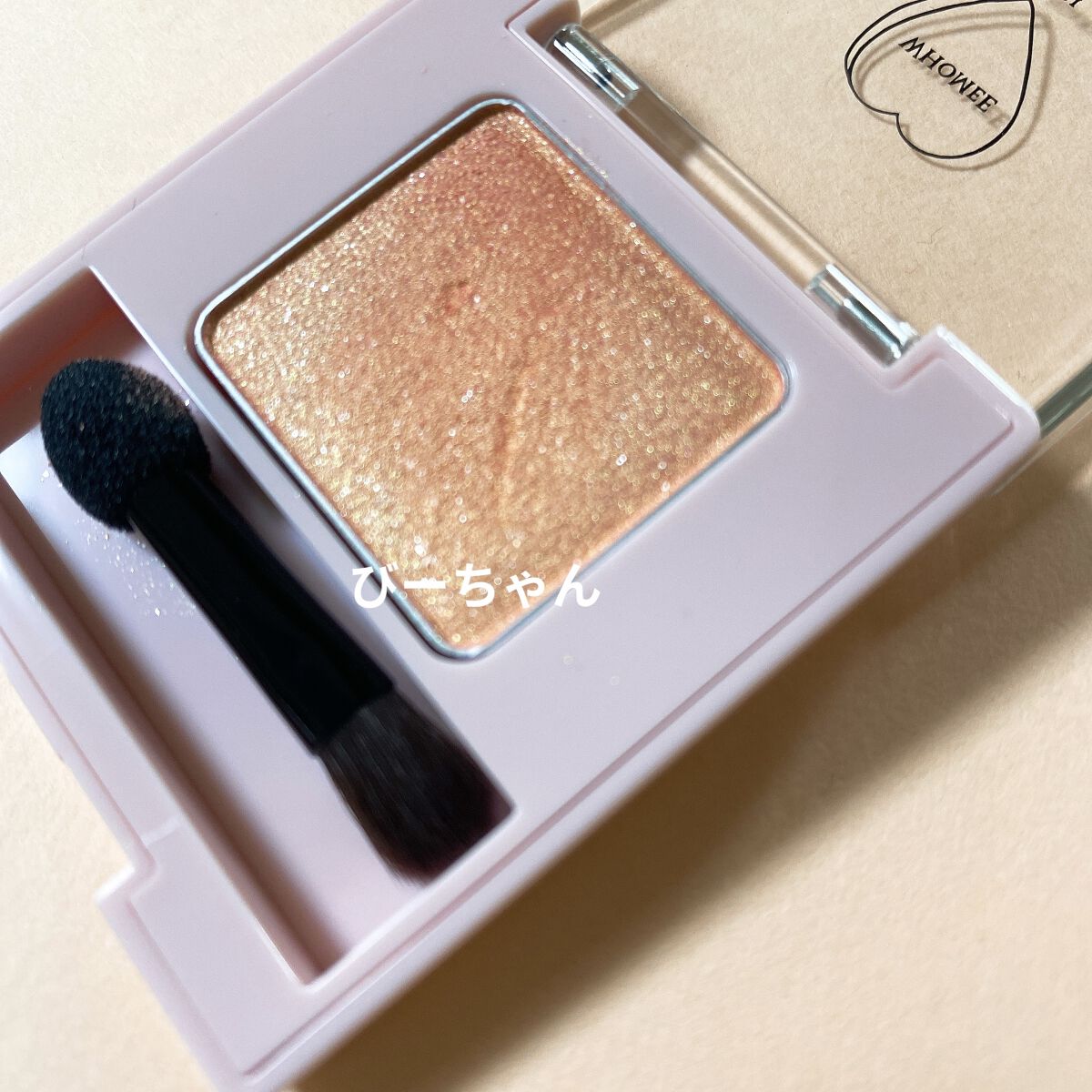 フーミー シングルアイシャドウ シャルルコーラル/WHOMEE/単色アイシャドウを使ったクチコミ（2枚目）