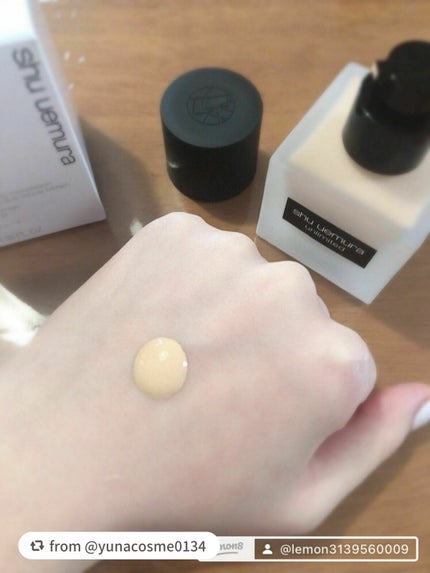 (旧)アンリミテッド ラスティング フルイド/shu uemura/リキッドファンデーションを使ったクチコミ(3枚目)