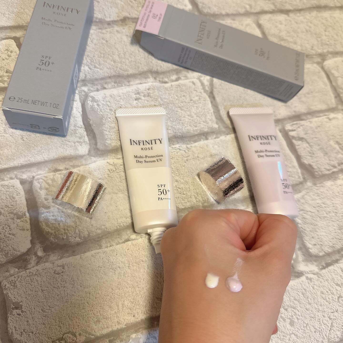 マルチプロテクション デイセラム UV/インフィニティ/日焼け止めクリームを使ったクチコミ（3枚目）