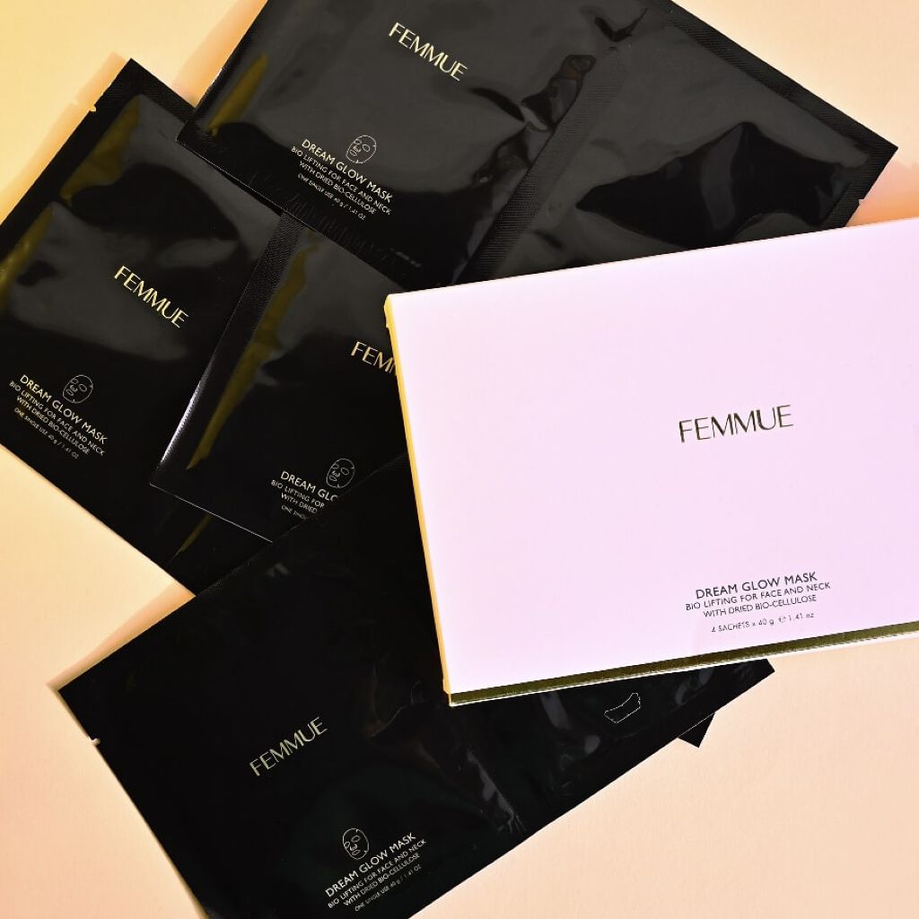 ドリームグロウマスク RR(透明感・キメ)/FEMMUE/シートマスク・パックを使ったクチコミ(6枚目)