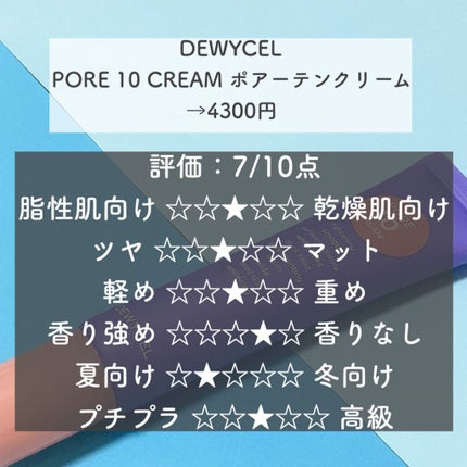 ポアーテンクリーム/DEWYCEL/化粧下地を使ったクチコミ(5枚目)