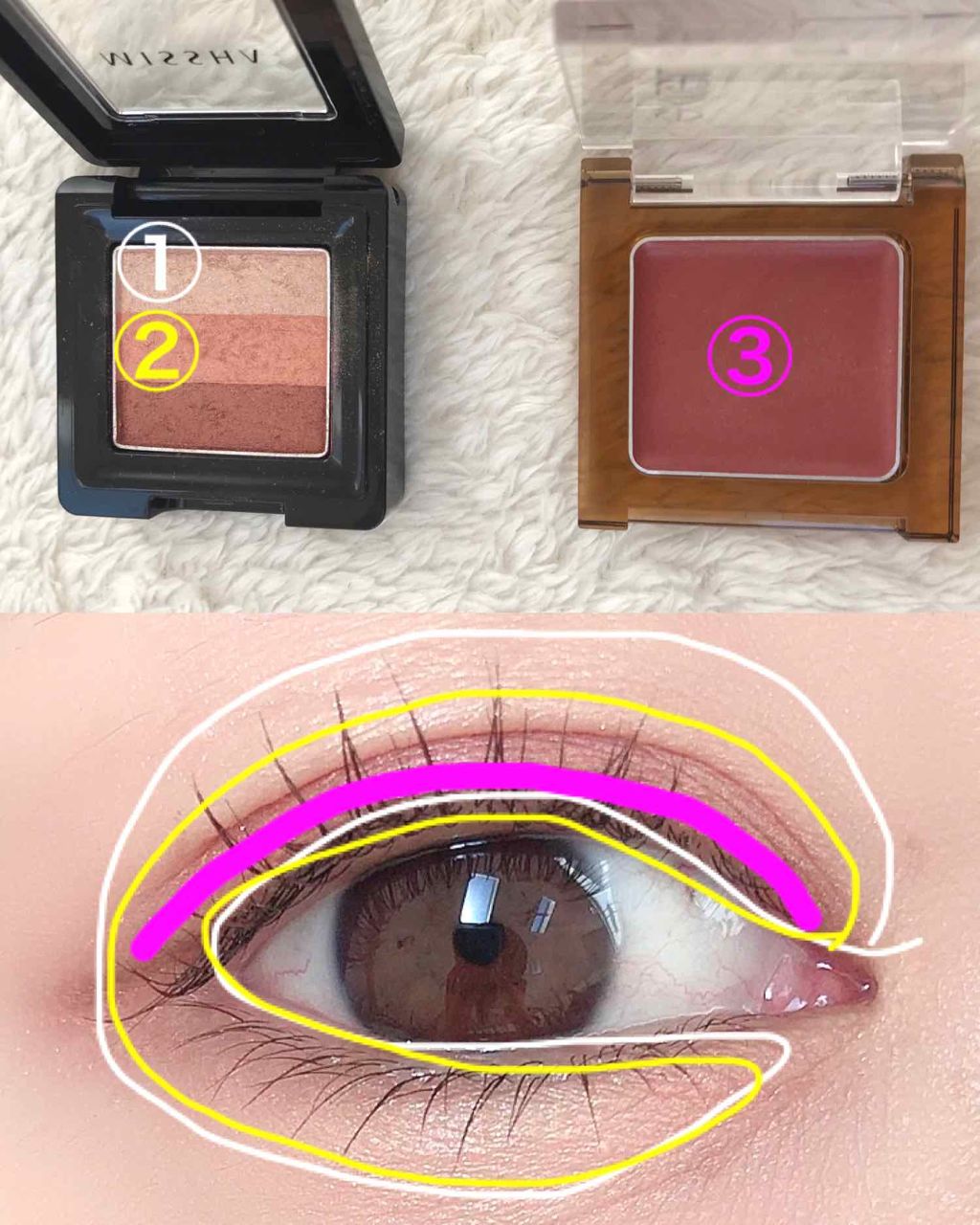 トリプルシャドウ/MISSHA/アイシャドウパレットを使ったクチコミ(3枚目)