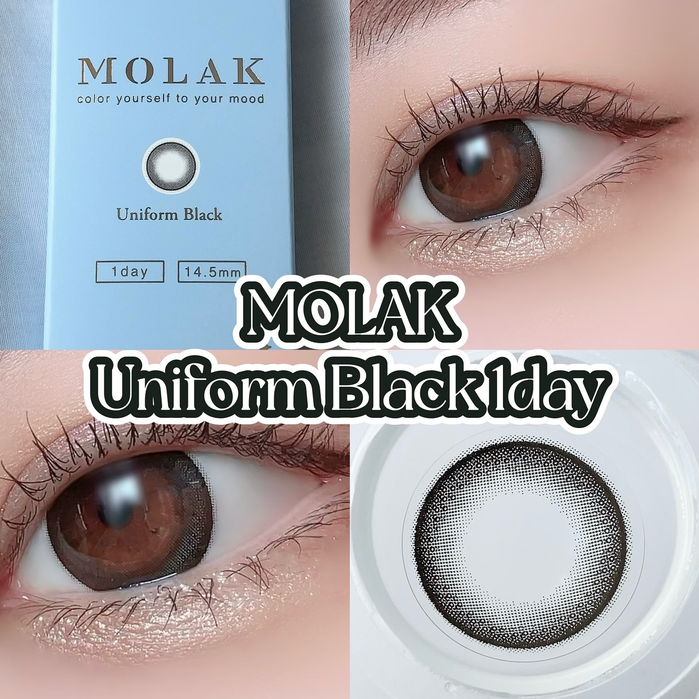 MOLAK 1month ドリームグレー/MOLAK/１ヶ月（１MONTH）カラコンを使ったクチコミ（3枚目）